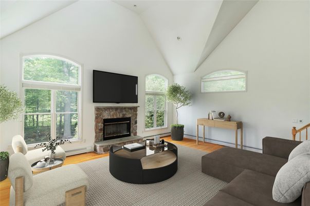Fireplace, Interior, Living room, Wood Texture Flooring