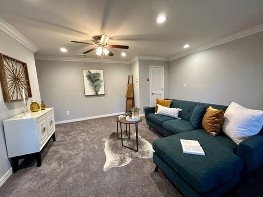 Interior, Living room, Recessed Lighting