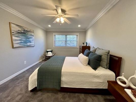 Bedroom, Interior, Recessed Lighting