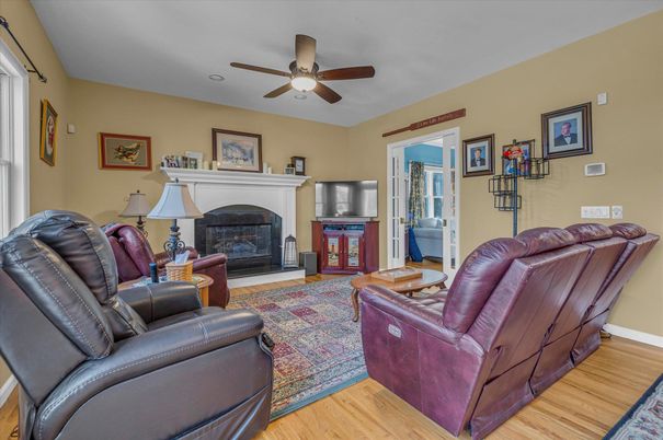Fireplace, Interior, Living room, Wood Texture Flooring
