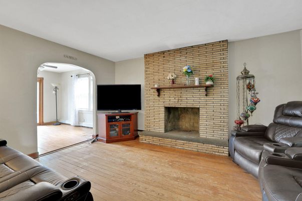 Fireplace, Interior, Stone Walls, Wood Texture Flooring