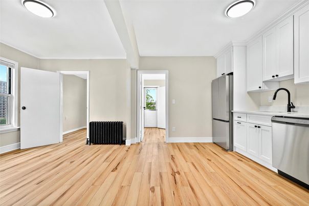 Interior, Kitchen, Wood Texture Flooring