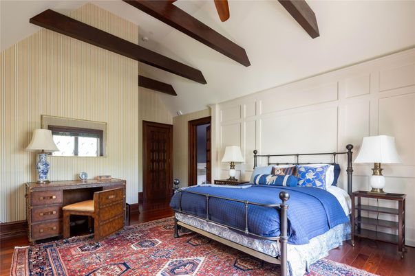 Bedroom, Interior, Wooden Beams, Wood Texture Flooring