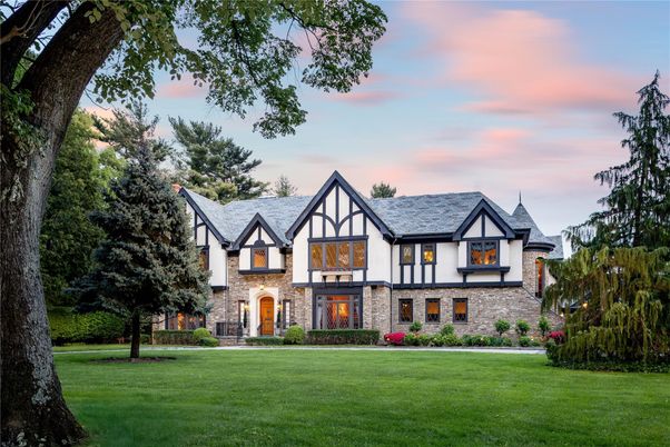Backyard, Exterior, Facade, Tudor Revival