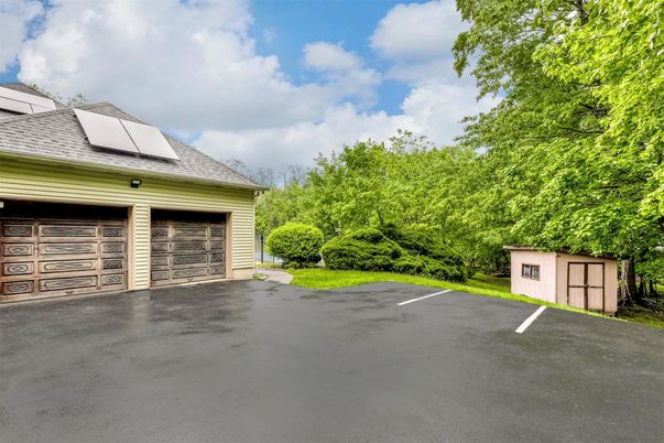 Detached Garage, Exterior, Solar Panels
