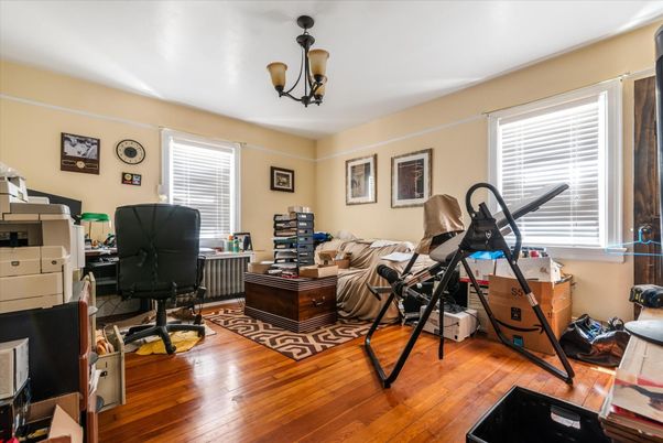 Fitness Equipment, Home Office, Interior, Wood Texture Flooring