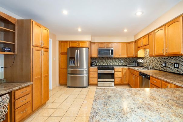 Interior, Kitchen, Recessed Lighting, Stainless Steel Appliances