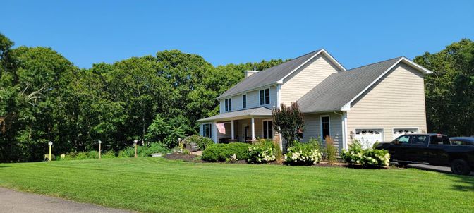 Attached, Exterior, Facade, Farmhouse