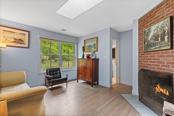 Fireplace, Interior, Stone Walls, Wood Texture Flooring