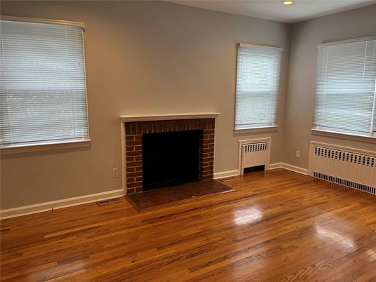 Fireplace, Interior, Recessed Lighting, Wood Texture Flooring