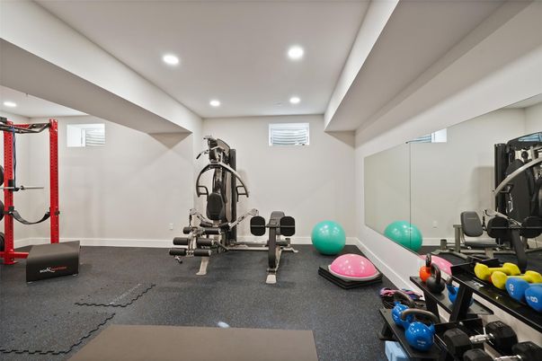 Fitness Equipment, Interior, Recessed Lighting