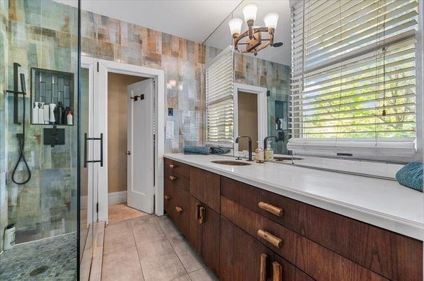 Bathroom, Dual Sink Vanities, Glass Shower, Interior