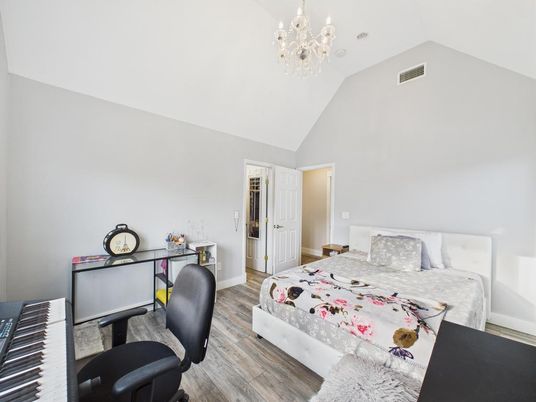 Bedroom, Interior, Wood Texture Flooring