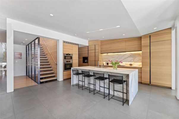 Interior, Kitchen, Recessed Lighting, Stainless Steel Appliances