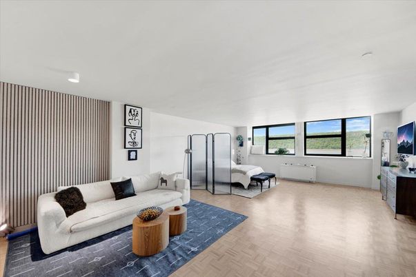 Bedroom, Interior, Living room, Recessed Lighting, Water, Wood Texture Flooring