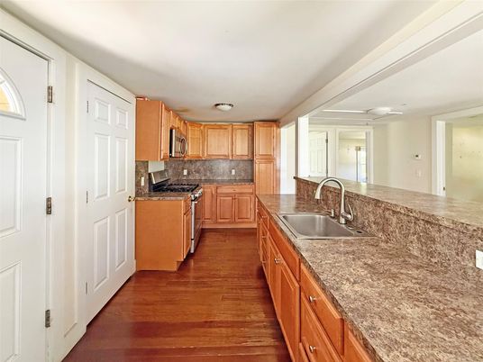 Interior, Kitchen, Wood Texture Flooring
