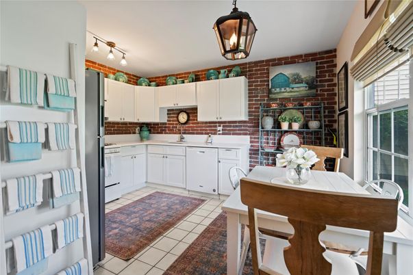 Dining room, Interior, Kitchen, Stone Walls