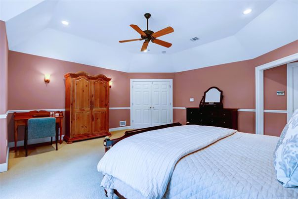 Bedroom, Interior, Recessed Lighting