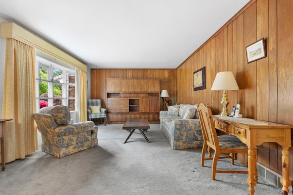 Home Office, Interior, Wooden Walls