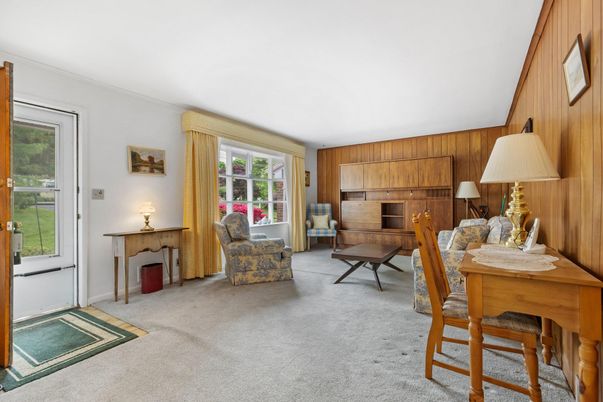 Fireplace, Home Office, Interior, Wooden Walls