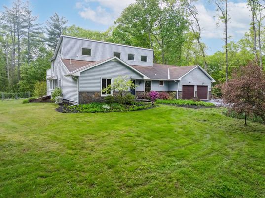 Attached, Backyard, Exterior, Facade, Brick Facade, Farmhouse