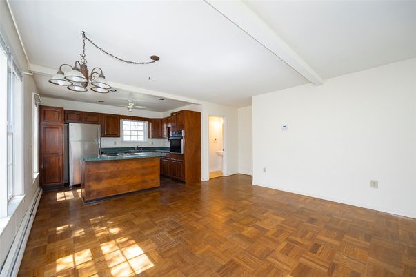 Chandelier, Interior, Kitchen, Wood Texture Flooring