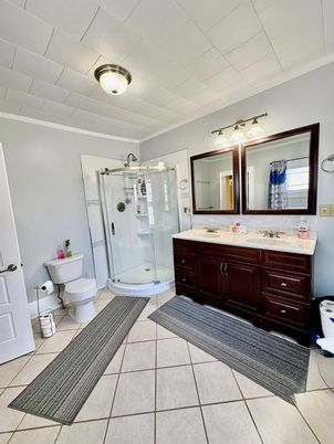 Bathroom, Glass Shower, Interior