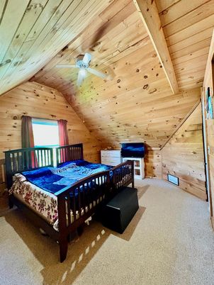 Bedroom, Interior, Wooden Beams, Wooden Ceilings, Wooden Walls