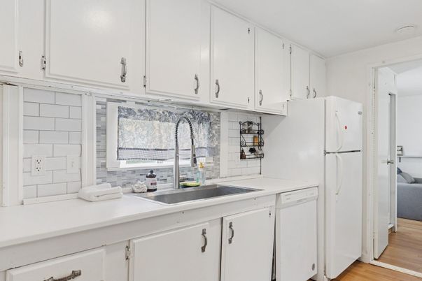 Interior, Kitchen, Wood Texture Flooring