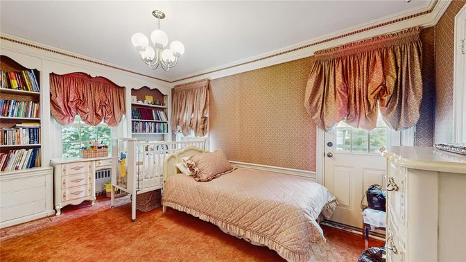 Bedroom, Chandelier, Interior