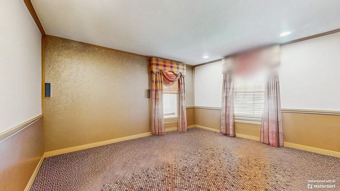 Empty room, Interior, Recessed Lighting