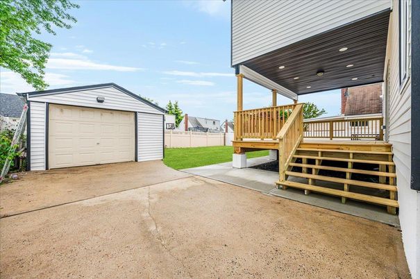 Backyard, Detached Garage, Exterior