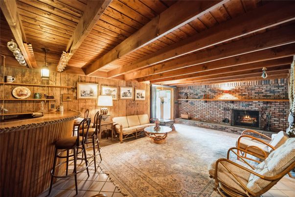 Fireplace, Interior, Living room, Stone Walls, Wooden Beams, Wooden Ceilings, Wooden Walls