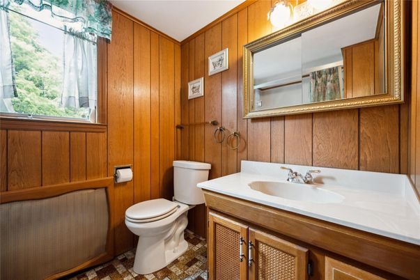 Bathroom, Interior, Wooden Walls