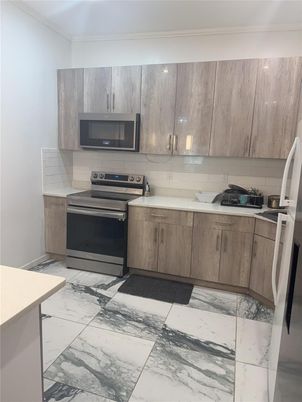 Interior, Kitchen, Marble, Stainless Steel Appliances