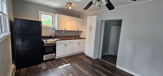 Interior, Kitchen, Wood Texture Flooring