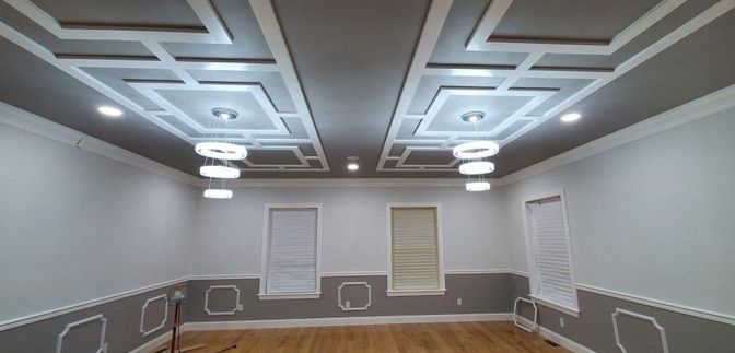 Interior, Pendant Lights, Recessed Lighting, Wood Texture Flooring
