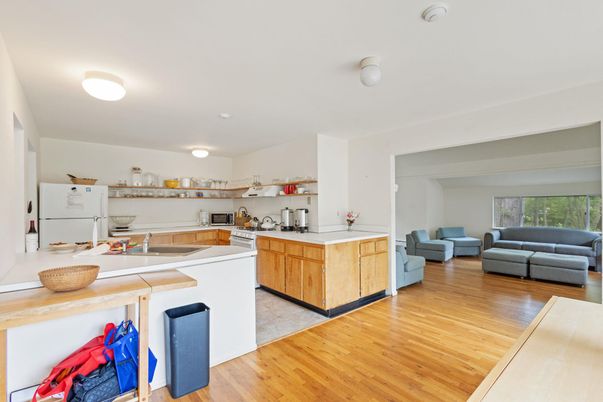 Interior, Kitchen, Wood Texture Flooring