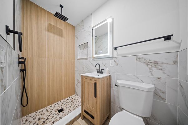 Bathroom, Interior, Marble Walls