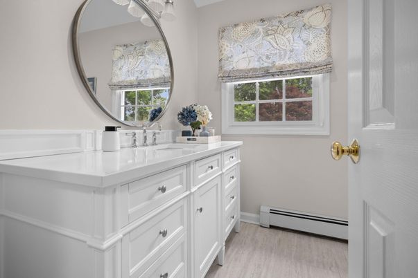 Bathroom, Interior, Wood Texture Flooring