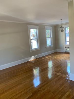 Chandelier, Empty room, Interior, Wood Texture Flooring