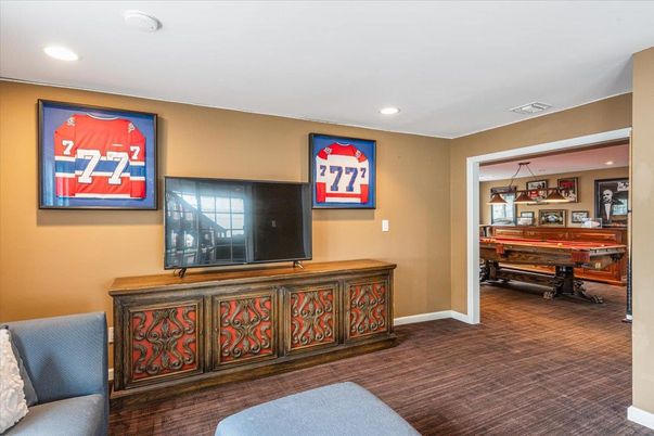 Home Office, Interior, Piano, Recessed Lighting