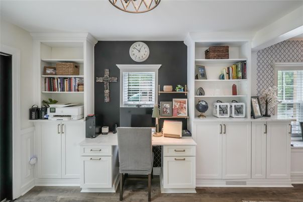Home Office, Interior, Wood Texture Flooring