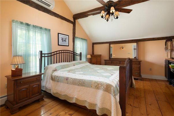 Bedroom, Interior, Wooden Beams, Wood Texture Flooring