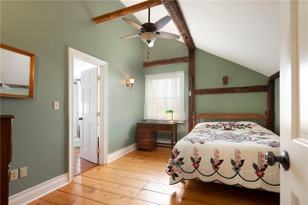 Bedroom, Interior, Wooden Beams, Wood Texture Flooring