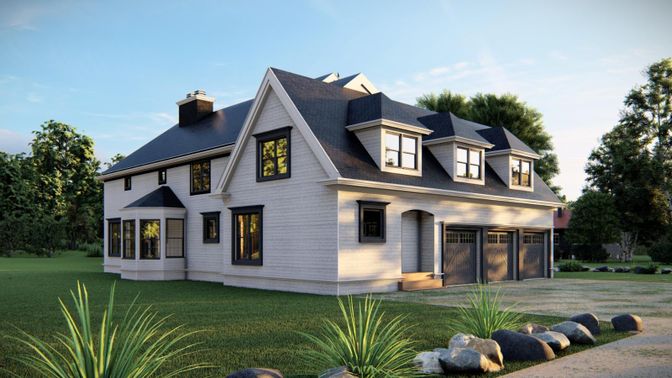 Backyard, Exterior, Facade, Farmhouse