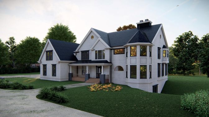 Backyard, Exterior, Facade, Farmhouse