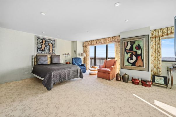 Bedroom, Interior, Recessed Lighting