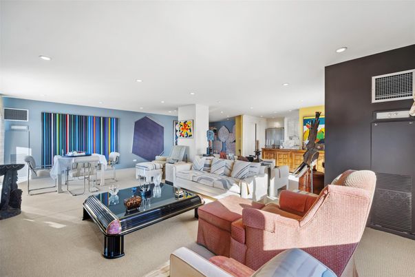 Interior, Living room, Recessed Lighting