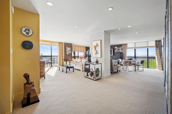 Interior, Living room, Recessed Lighting
